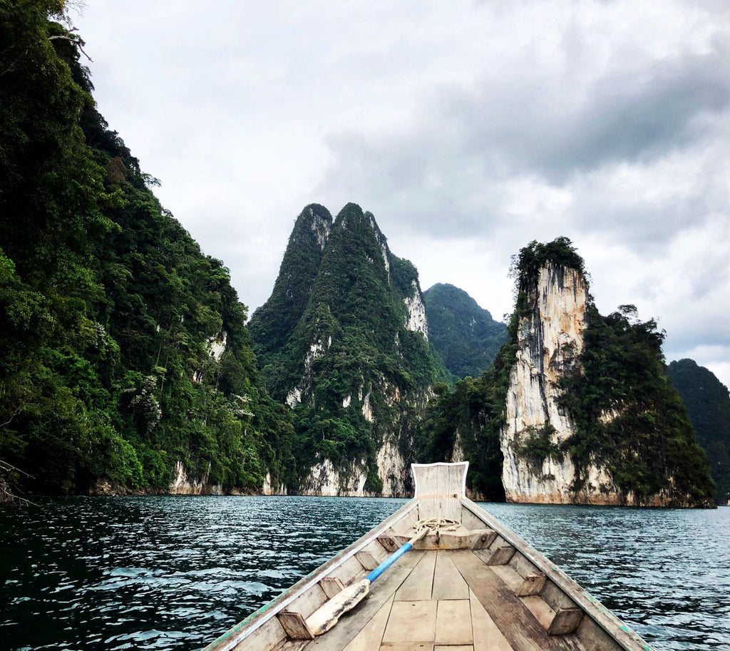 Rock formations in Cheow Lan Lake