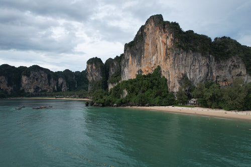 Railay Bay cliffs and turquoise water
