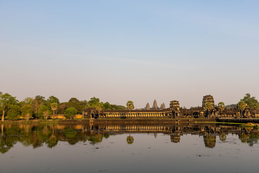 Angkor Wat reflected at sunrise