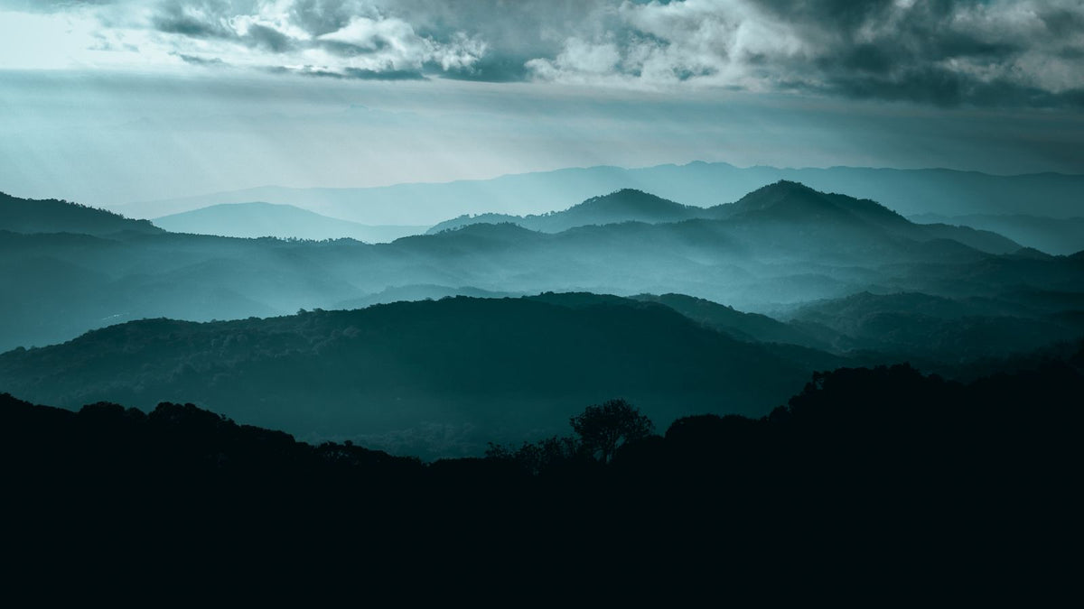 Misty mountains near Chiang Mai