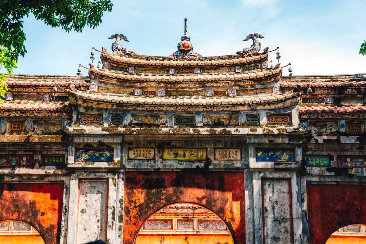 Historic gate in the Imperial City of Hue