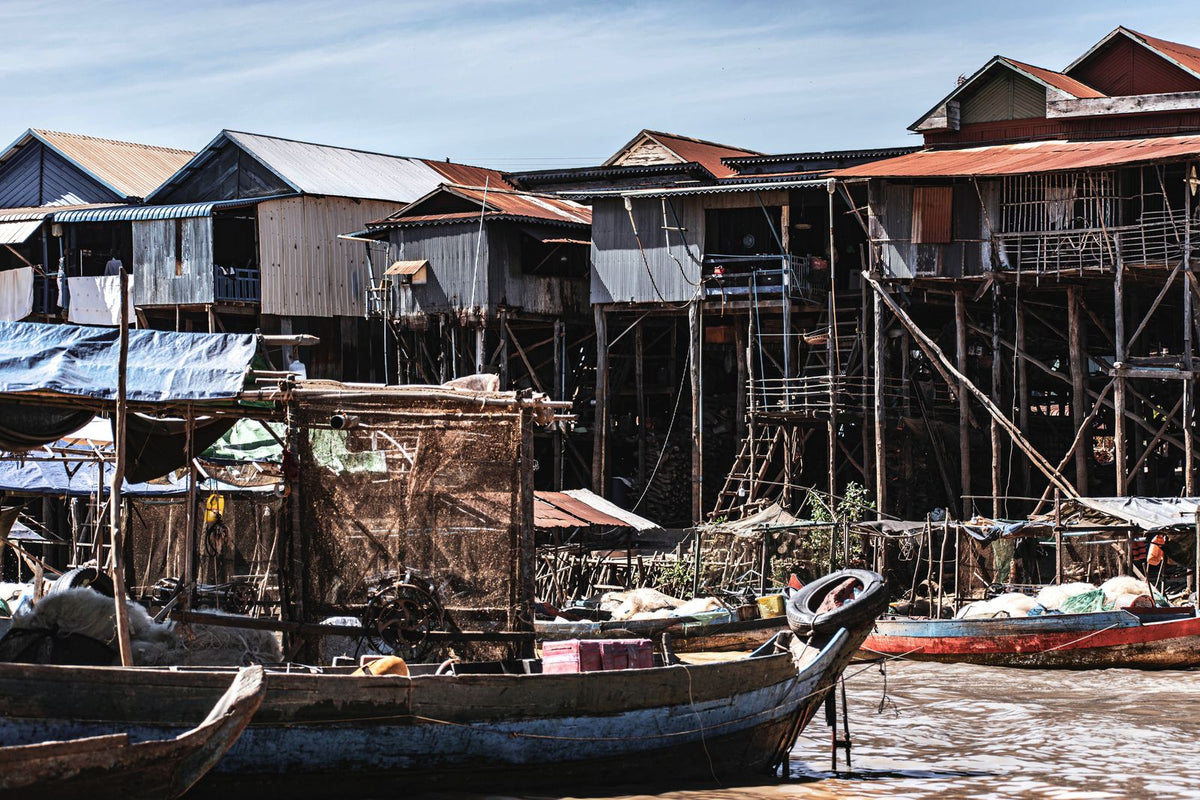 Stilt houses in Kampong Phluk on the Tonle Sap