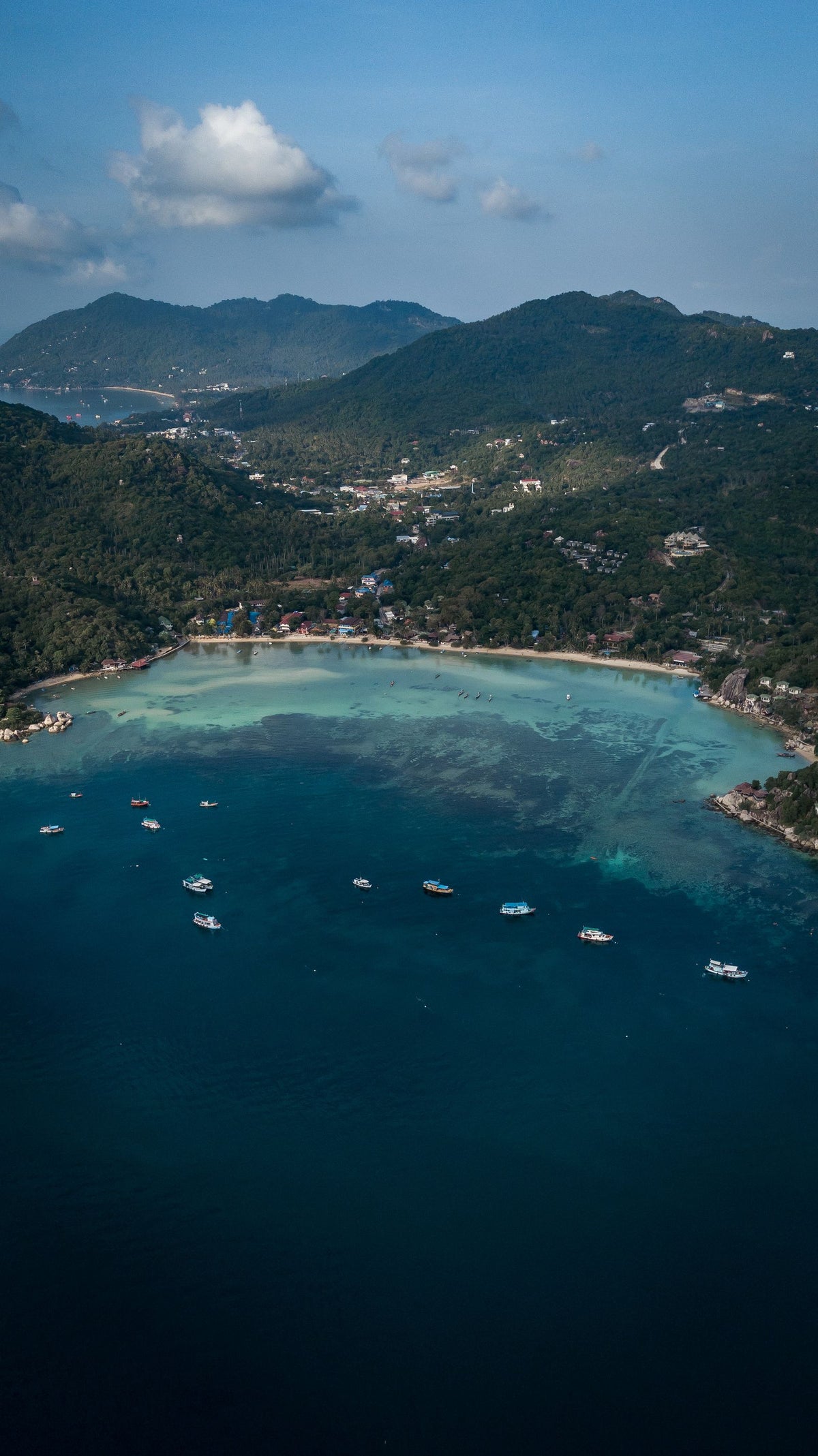 Aerial view of Koh Tao