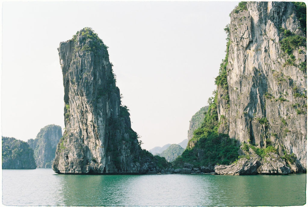 Limestone towers in Ha Long Bay