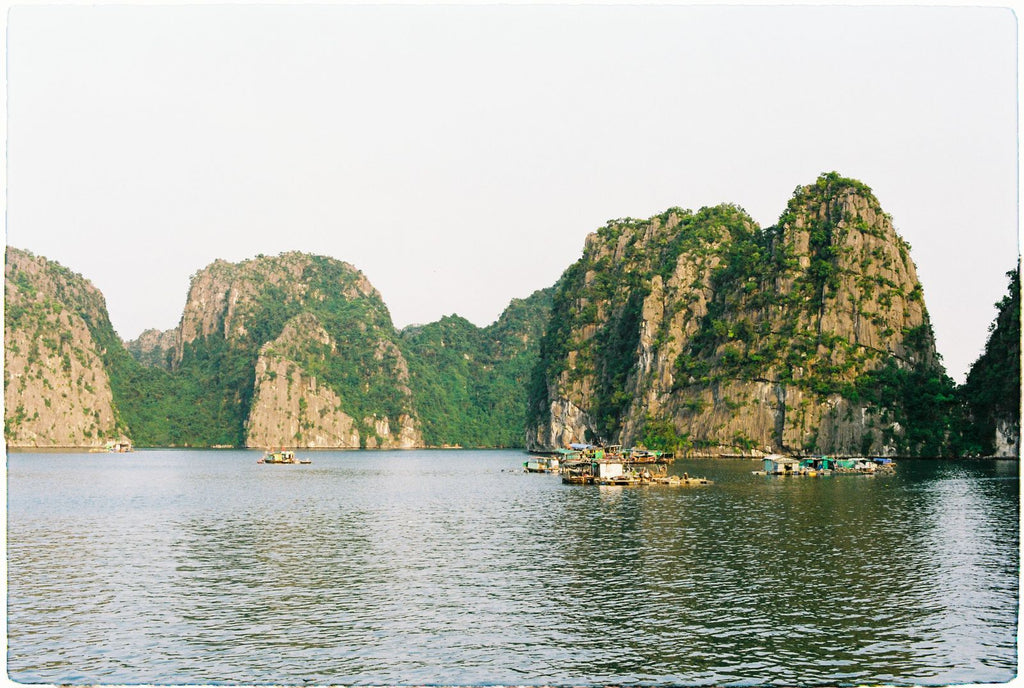 Limestone islands in Ha Long Bay, Vietnam