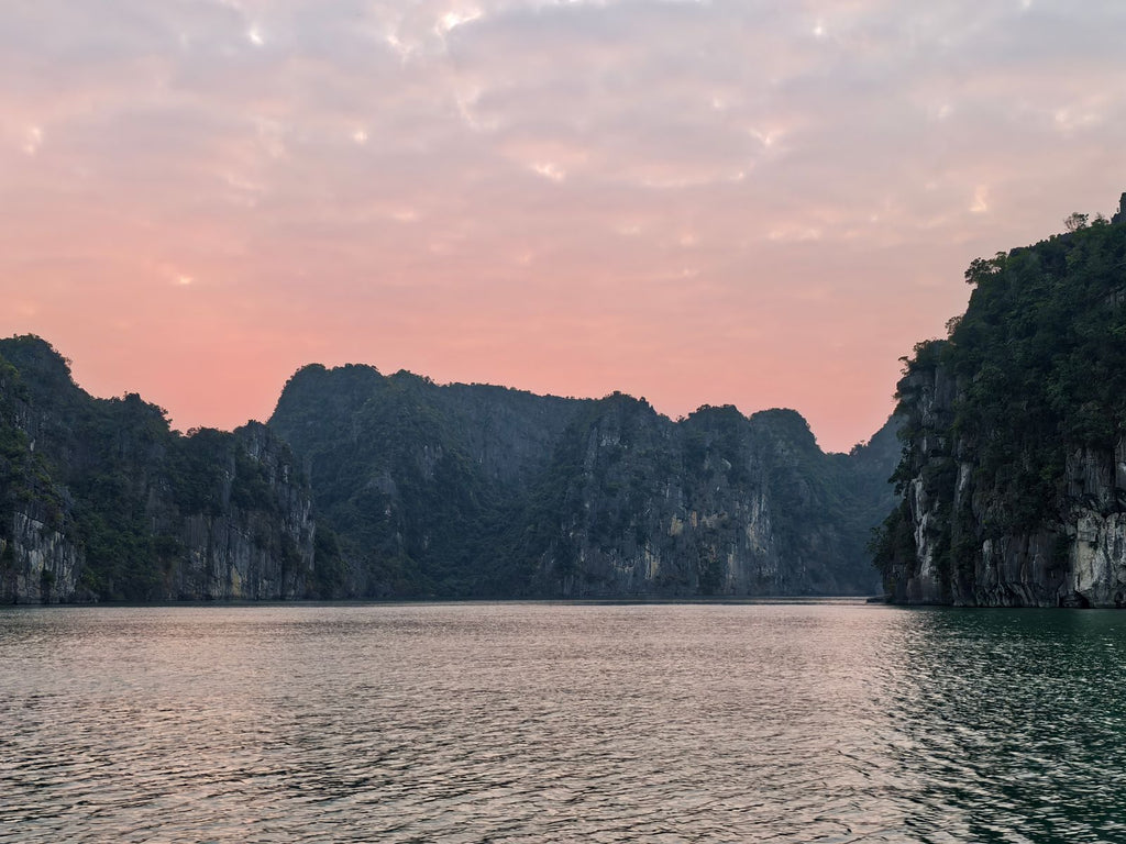 Ha Long Bay at sunset