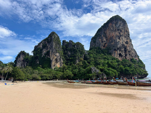 Longtail boats at Railay Beach, Krabi