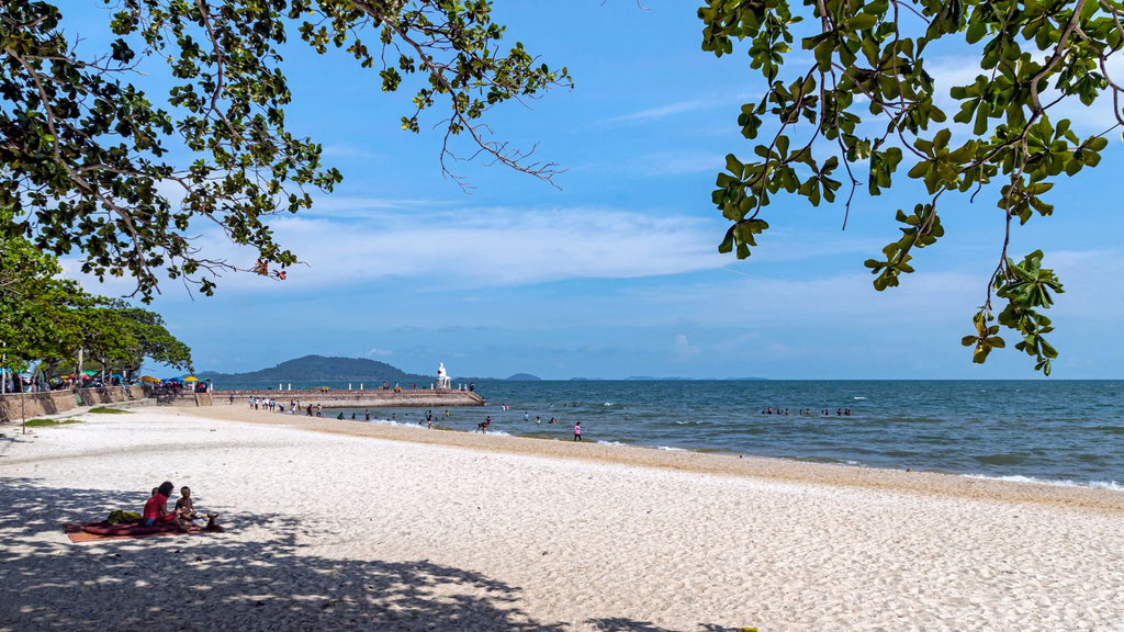 Sandy beach in Kep, Cambodia